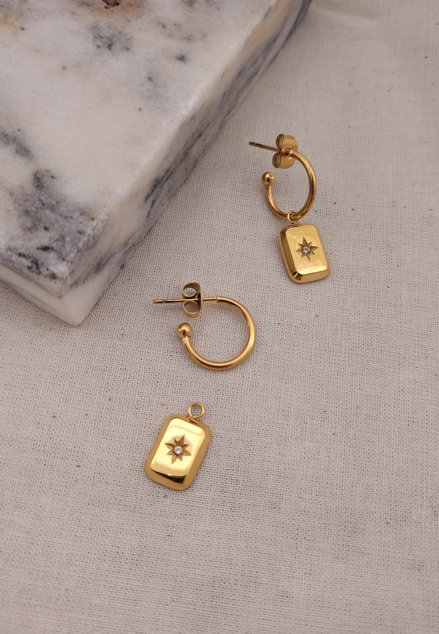Willa Stud Hoop Earrings
