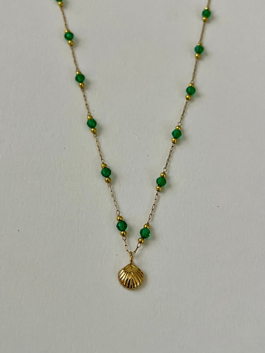 Calico Shell Necklace