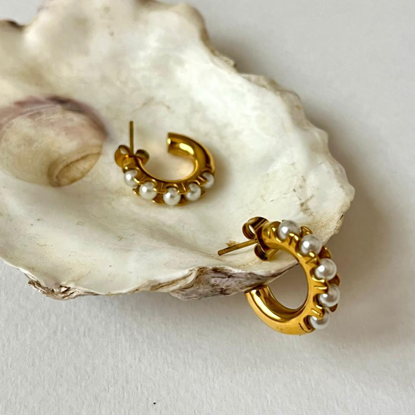 Lunar Hoop Earrings