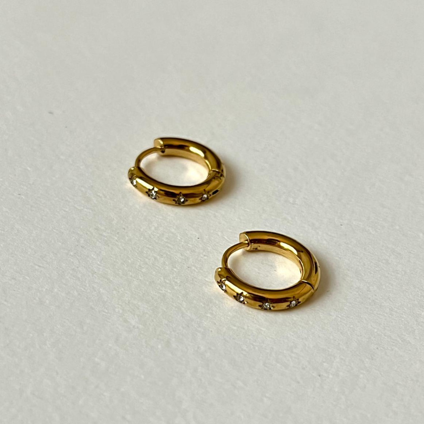 Baby Stellar Hoop Earrings