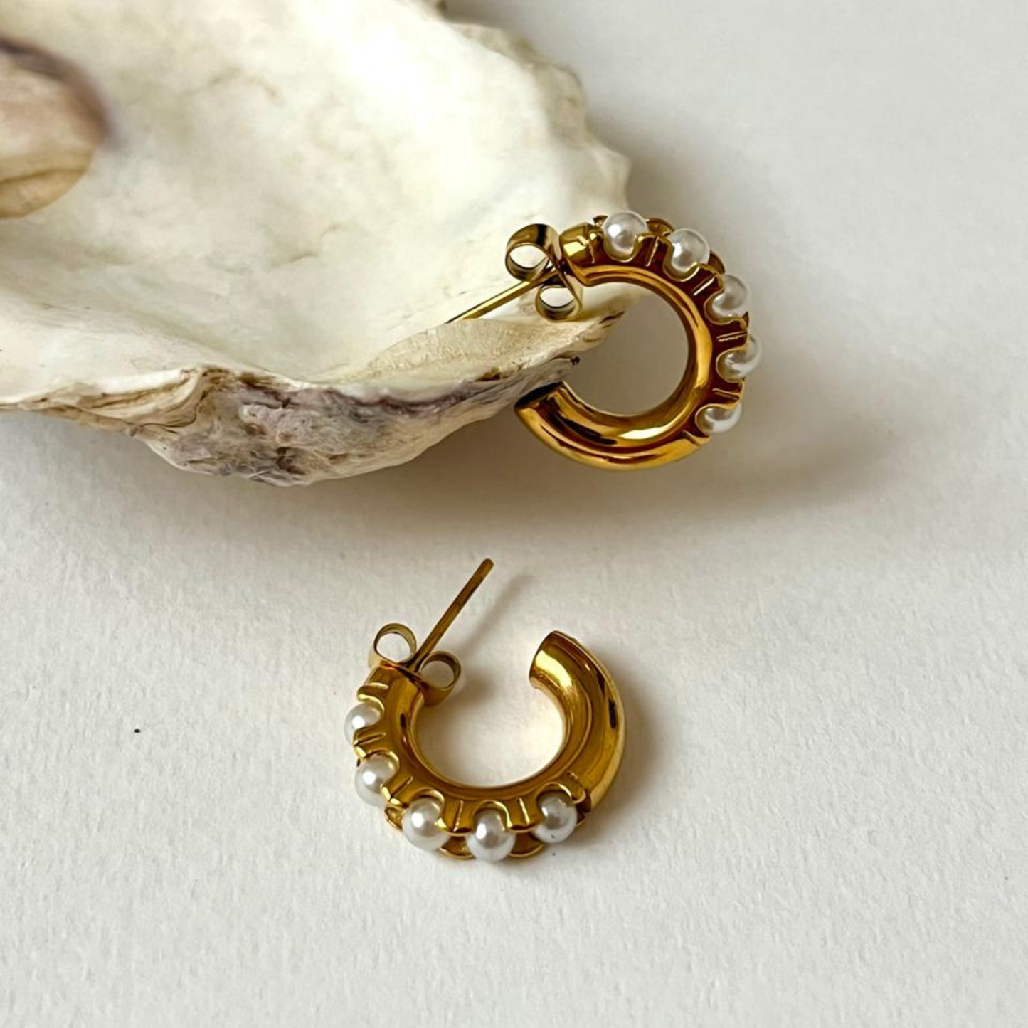 Lunar Hoop Earrings