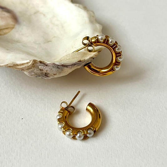 Lunar Hoop Earrings