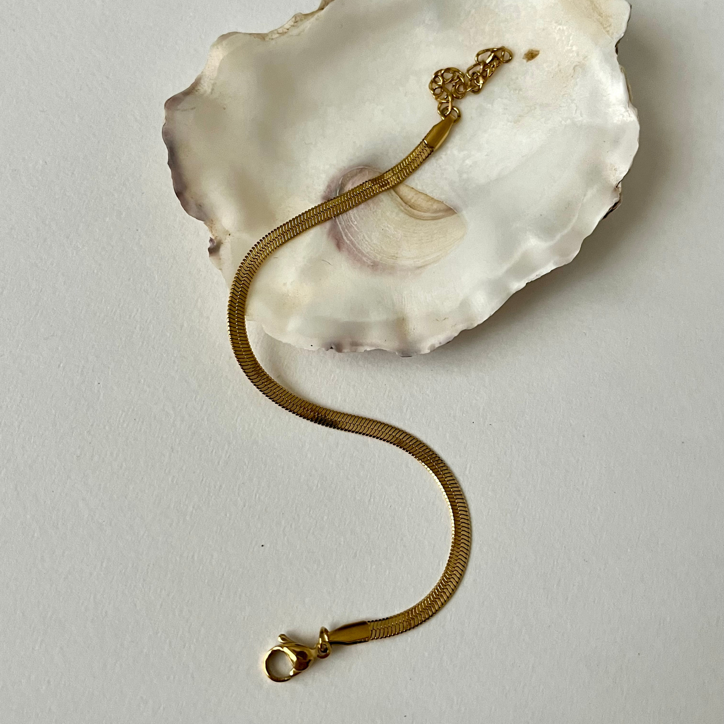 Mini Cruz Snake Chain Bracelet