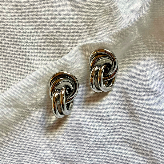 Loop Link Stud Earrings