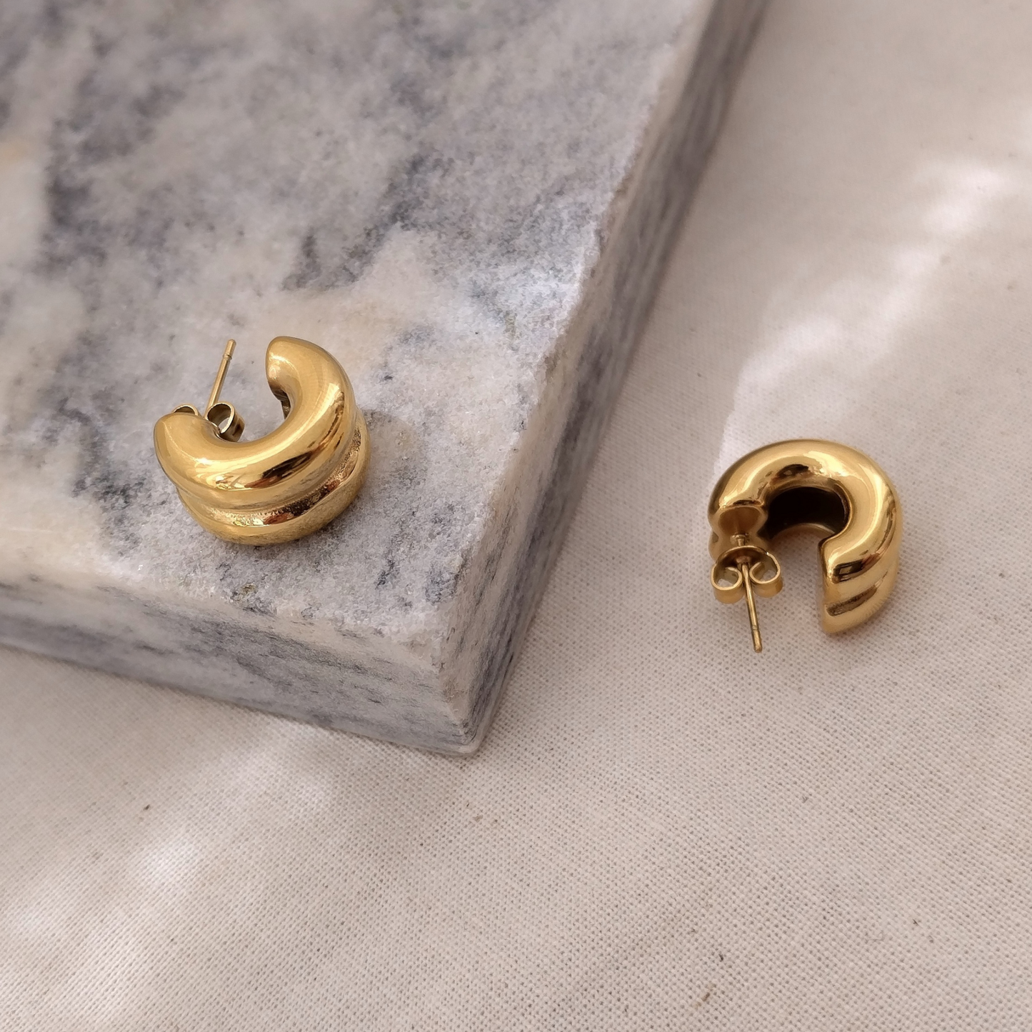 Jojo Stud Hoop Earrings