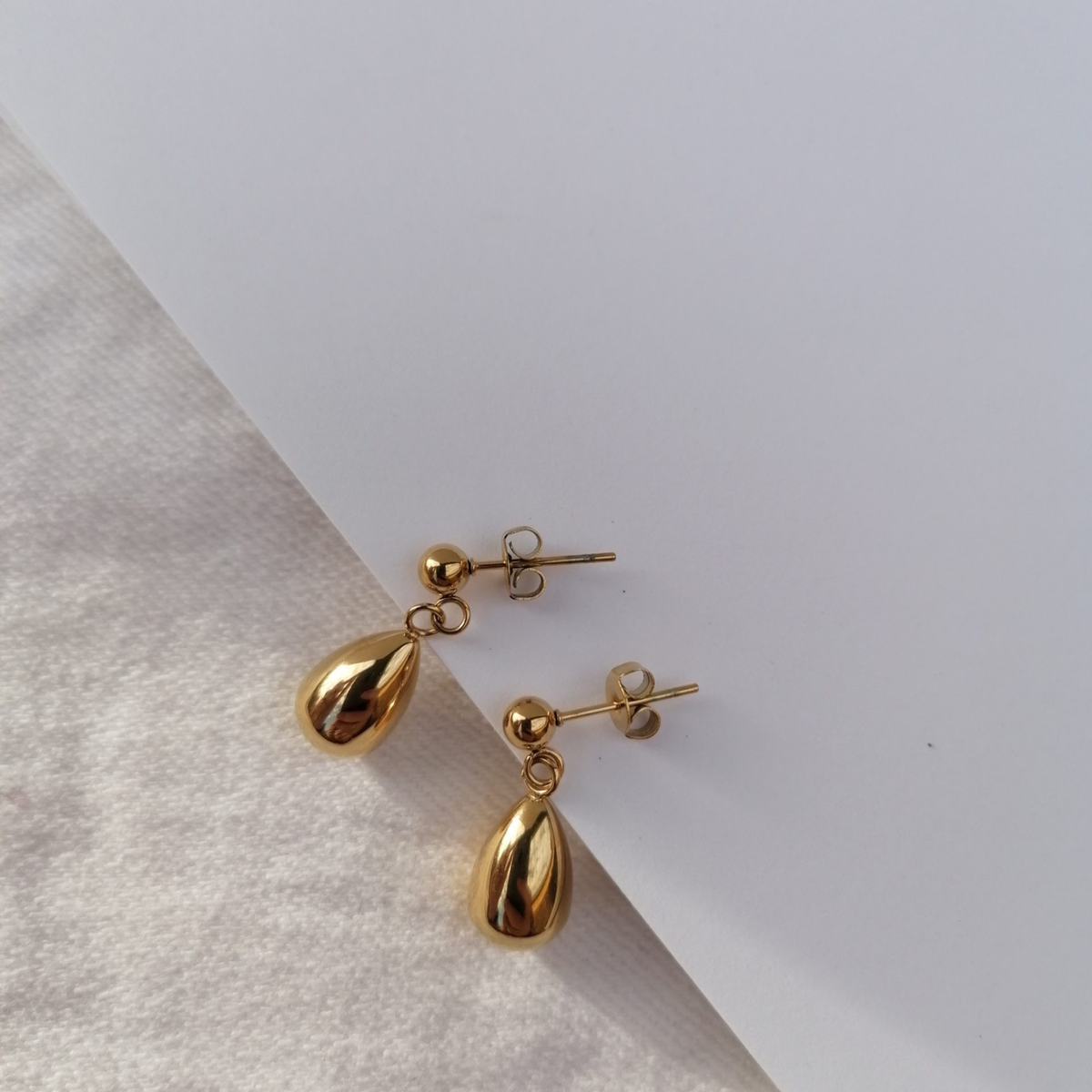 Teardrop Stud Earrings