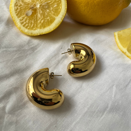 Bubble Chunky Hoop Earrings