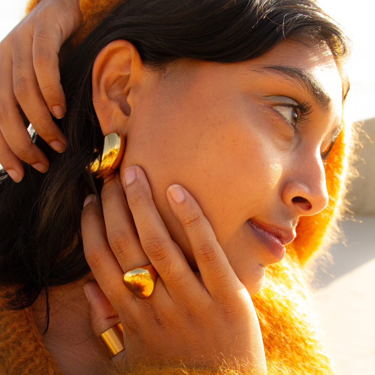 Bubble Chunky Hoop Earrings