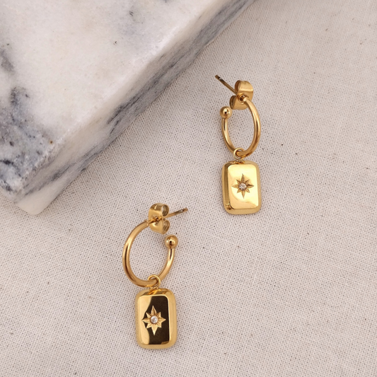 Willa Stud Hoop Earrings