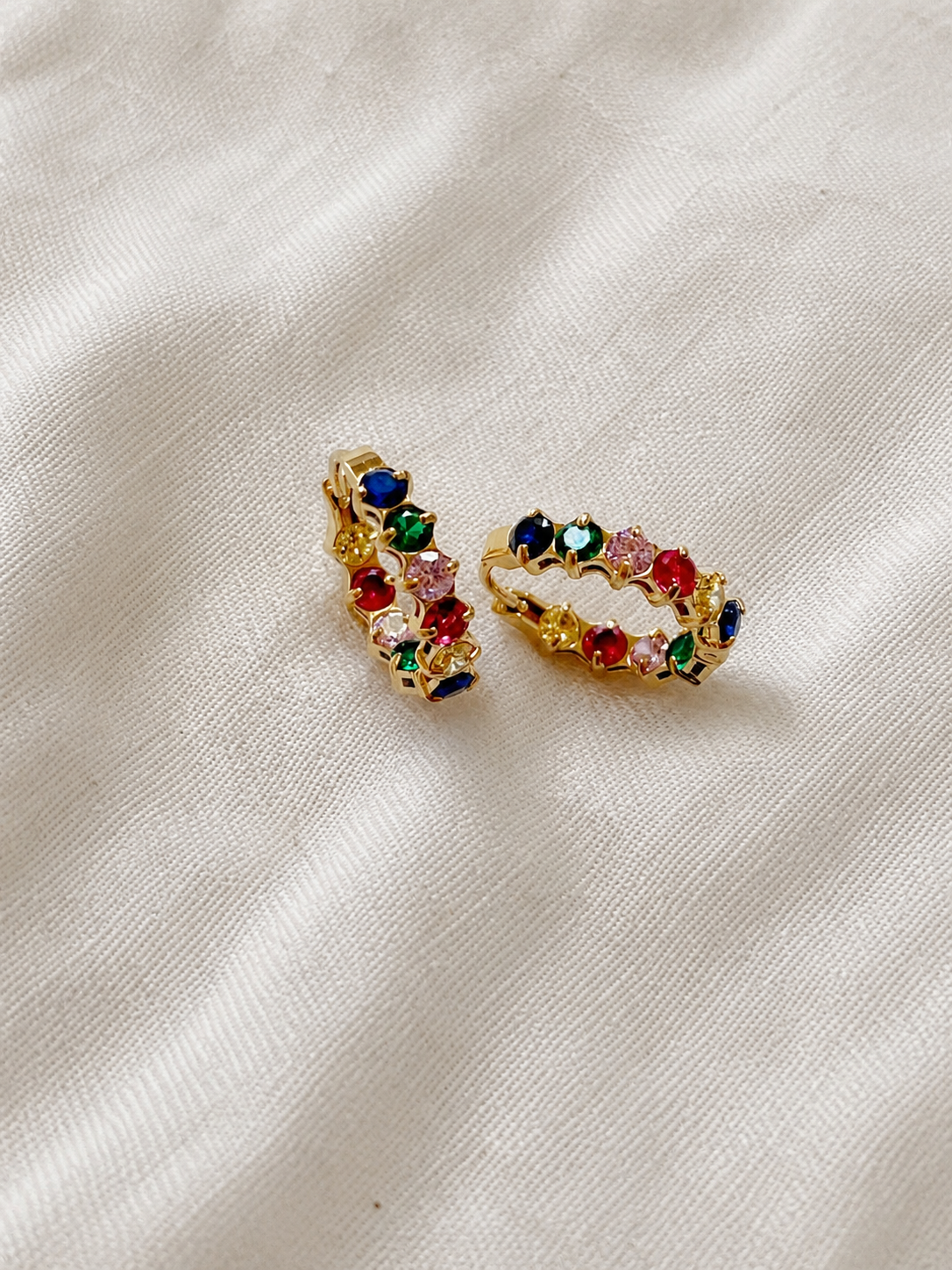 Rainbow Pavé Earrings