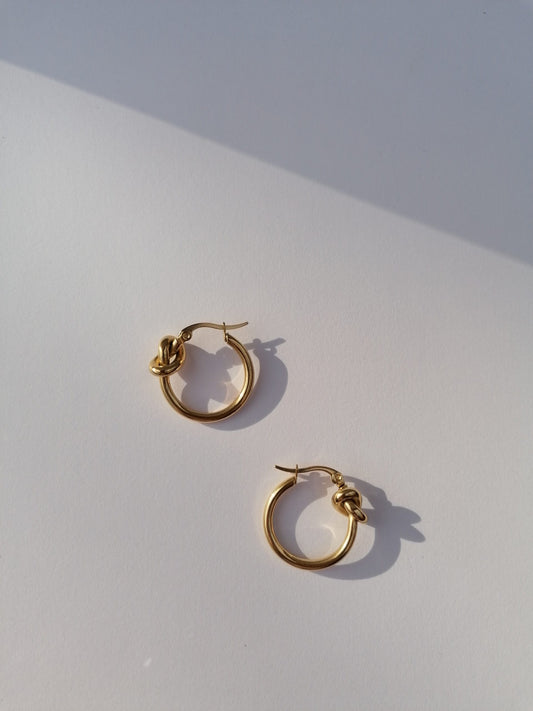 Knot Hoop Earrings