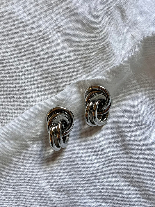 Loop Link Stud Earrings