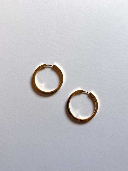 Mono Hoop Earrings
