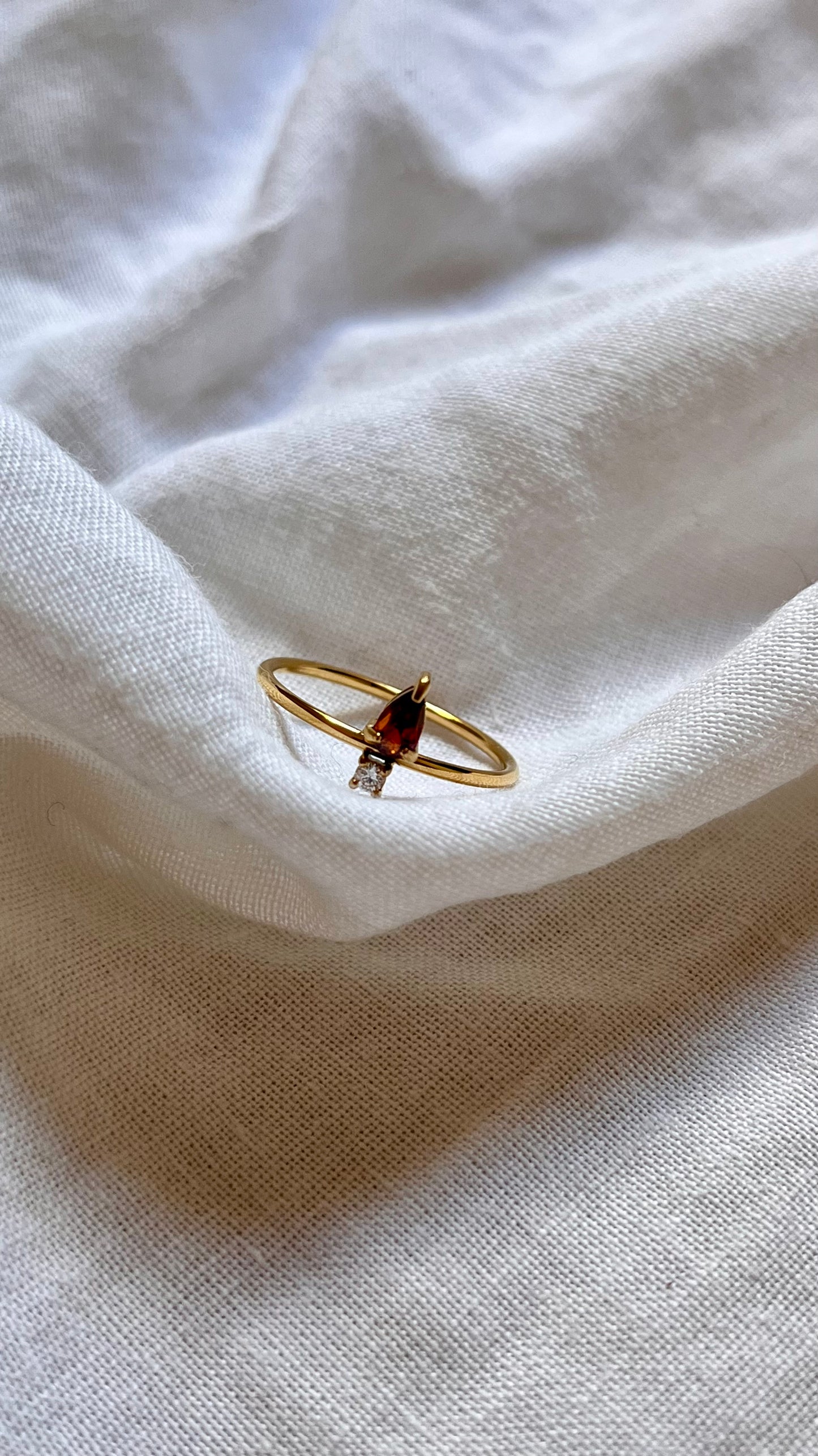 Arrow Ruby Skinny Ring