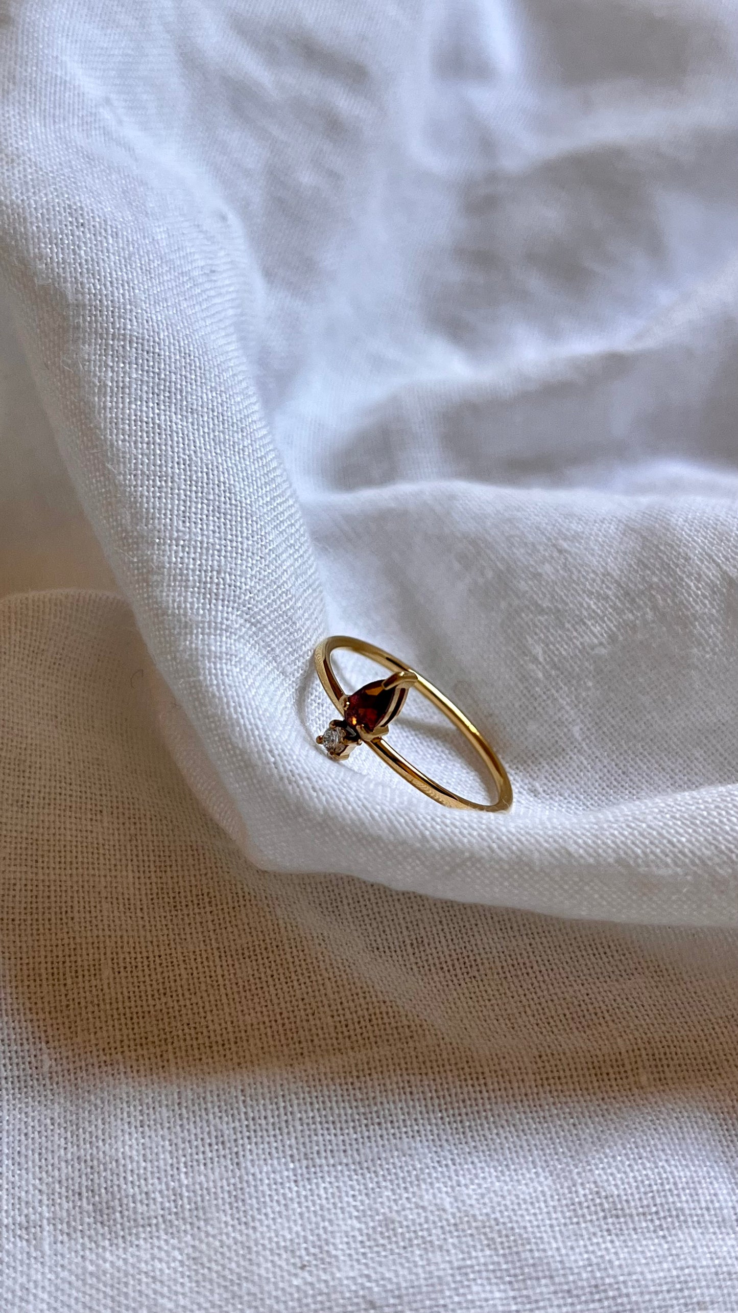 Arrow Ruby Skinny Ring