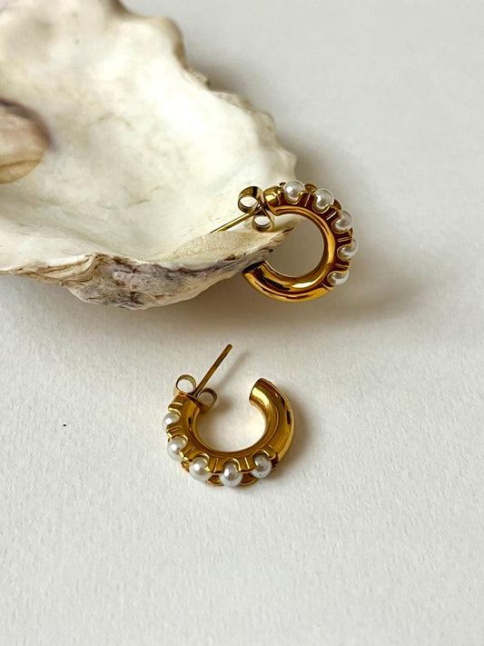 Lunar Hoop Earrings