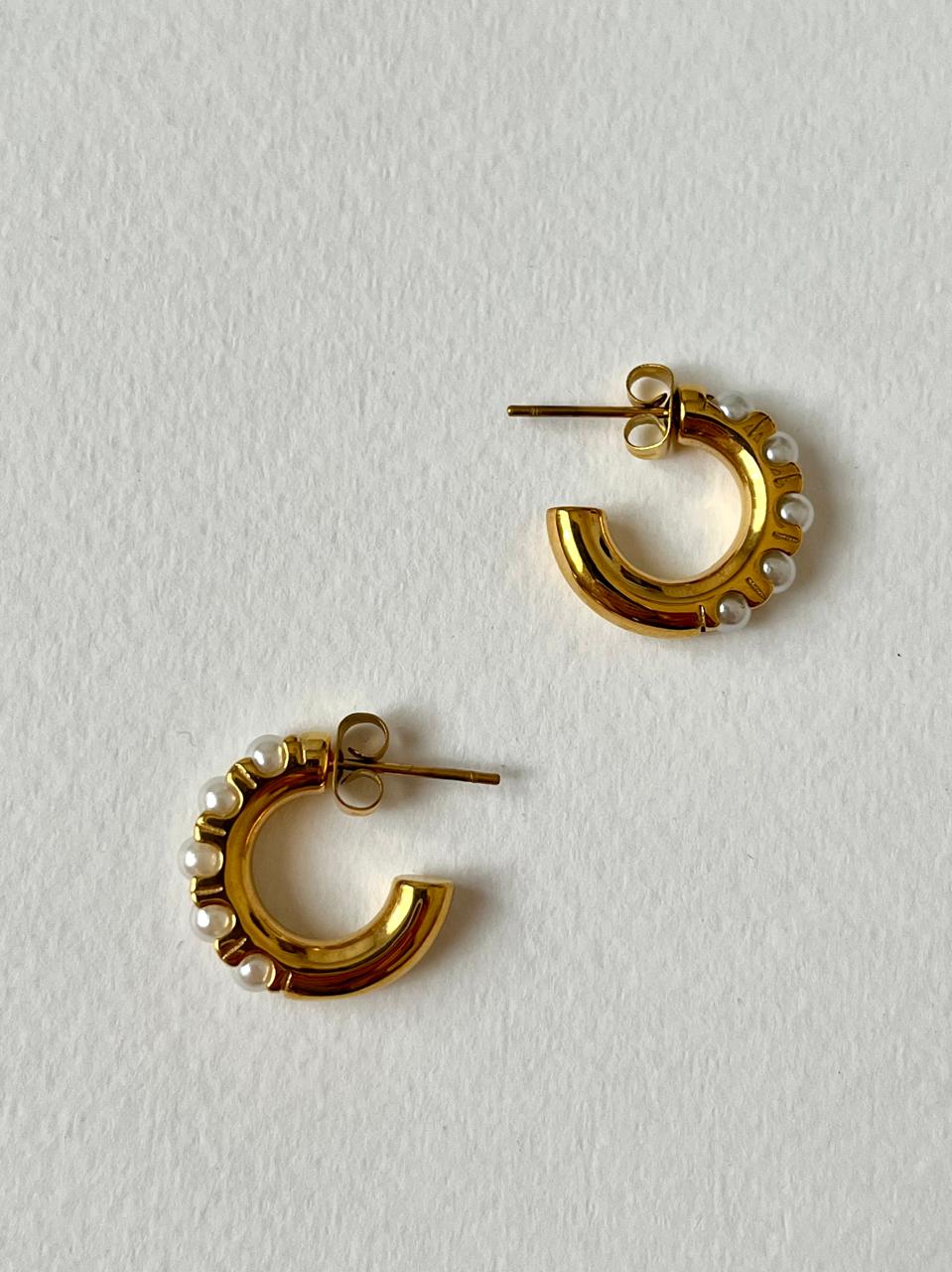 Lunar Hoop Earrings