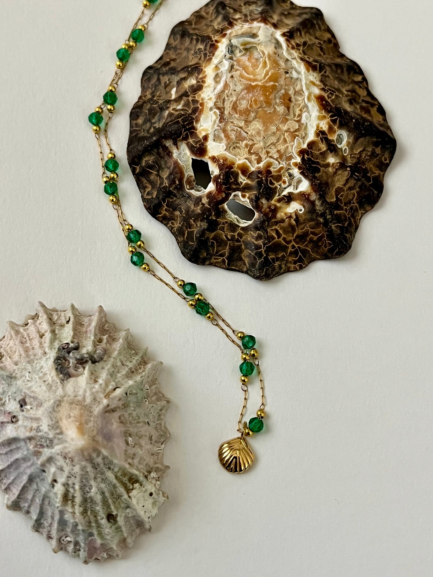 Calico Shell Necklace