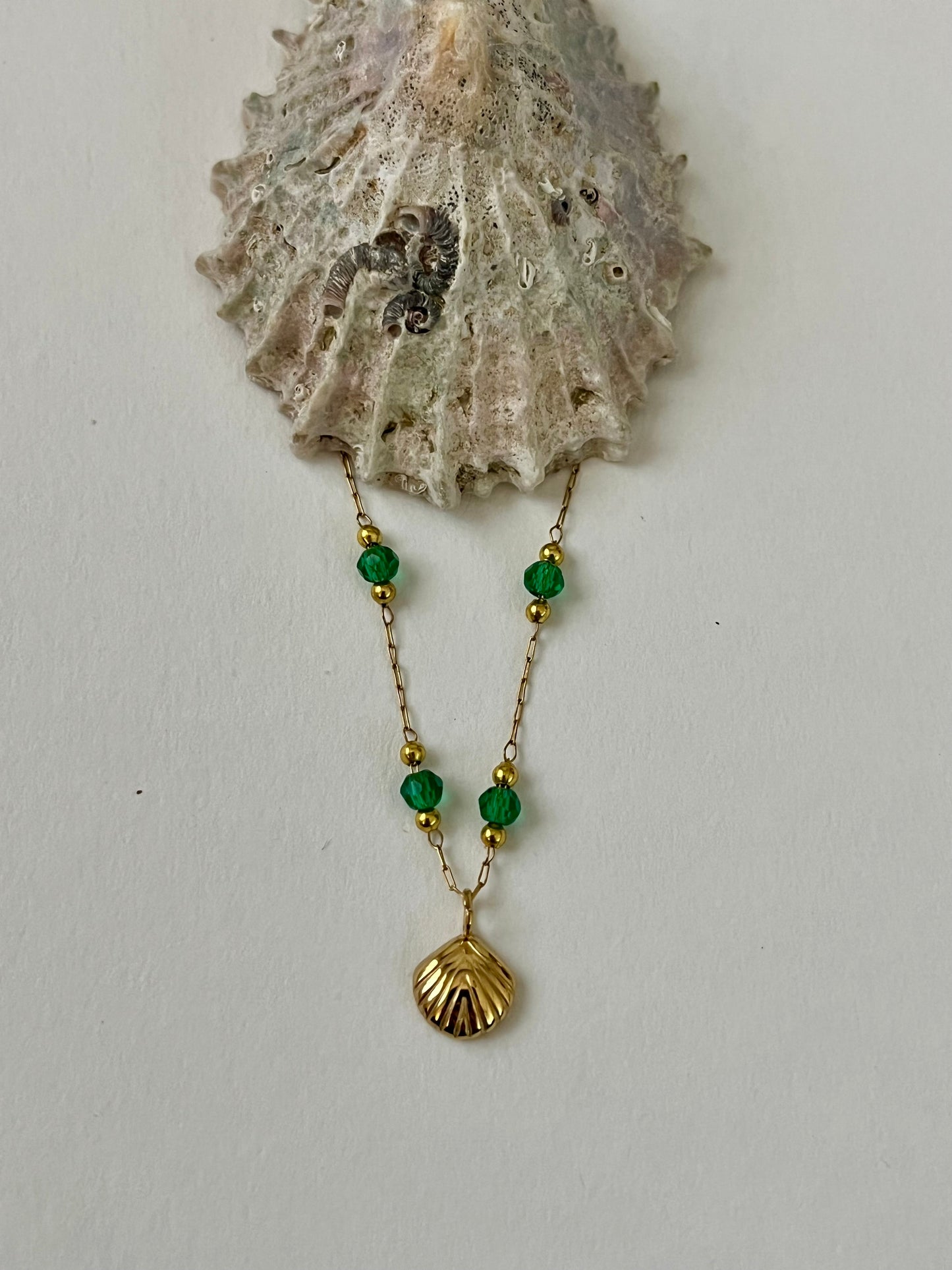 Calico Shell Necklace