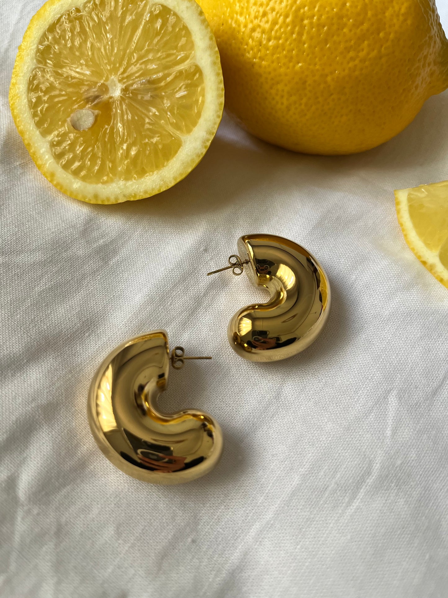 Bubble Chunky Hoop Earrings